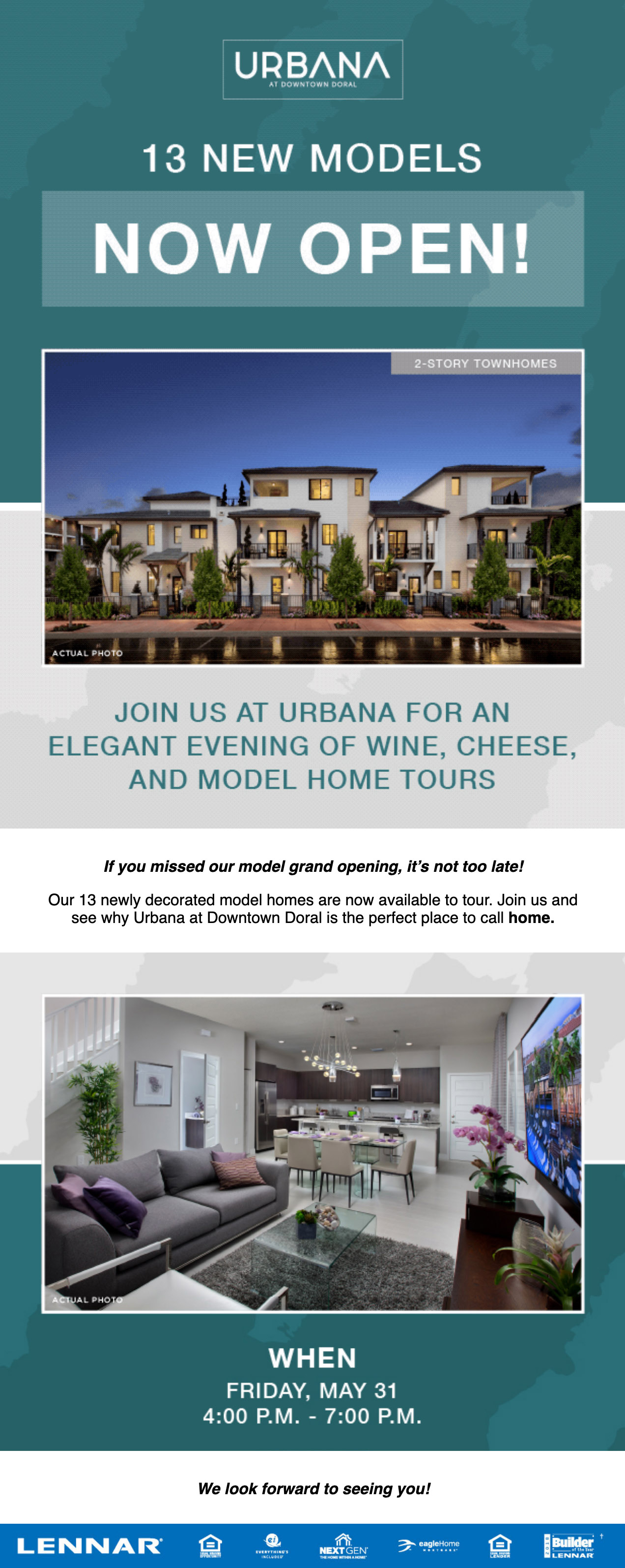 Lennar — Urbana wine and cheese event