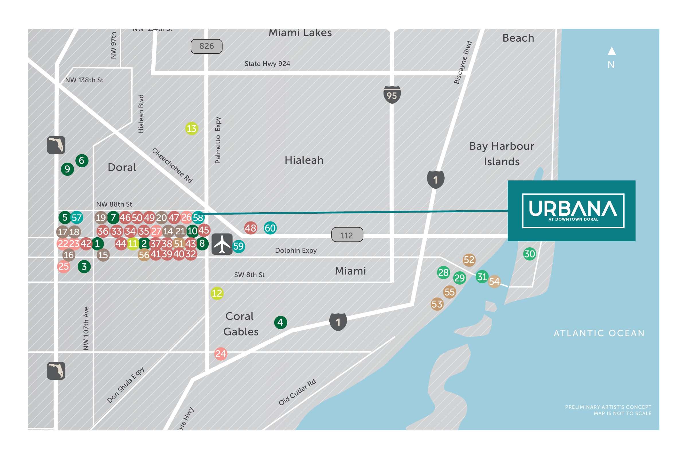 Lennar — Urbana at Downtown Doral area map