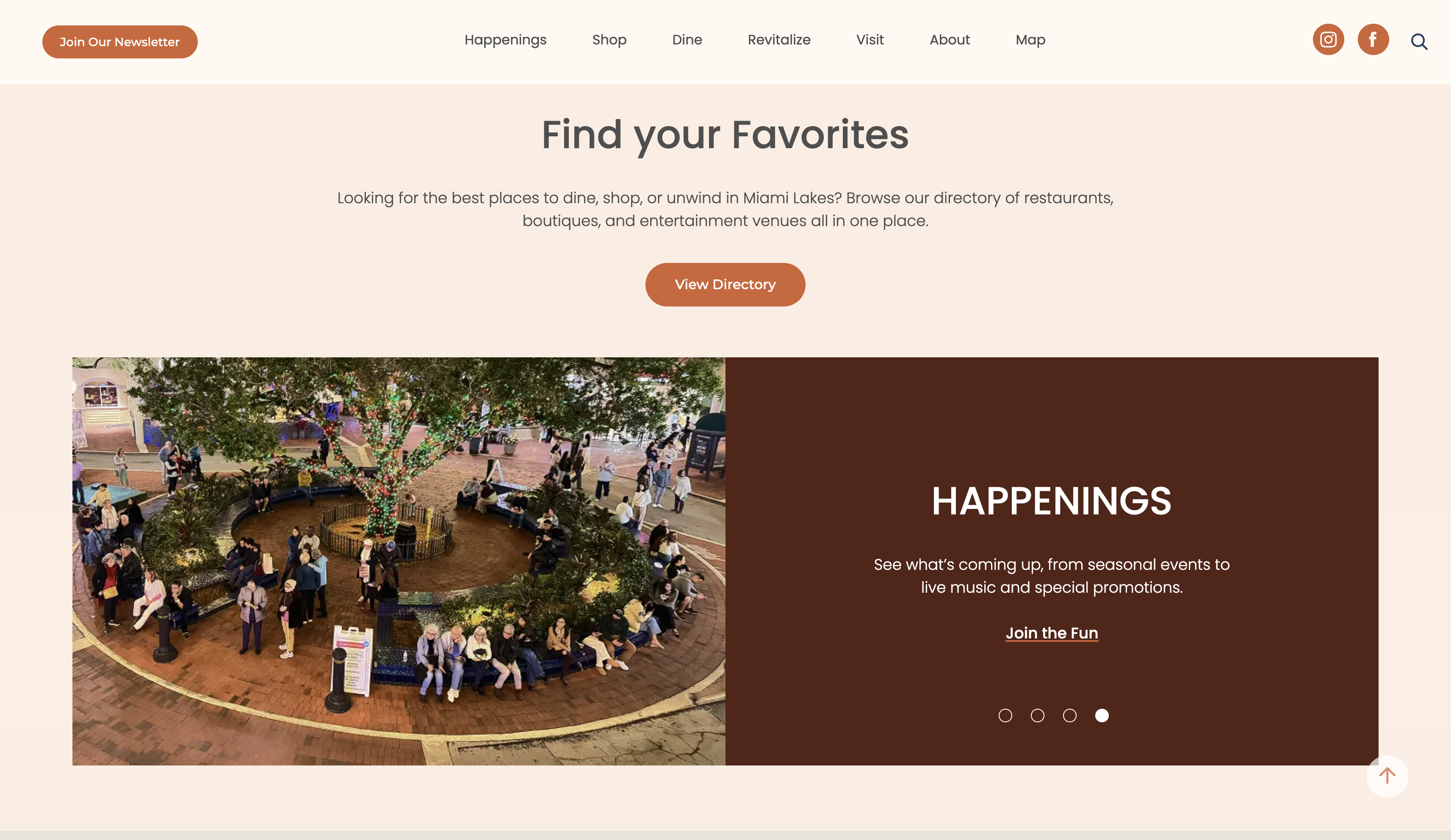 MainStreet — Find Your Favorites directory page