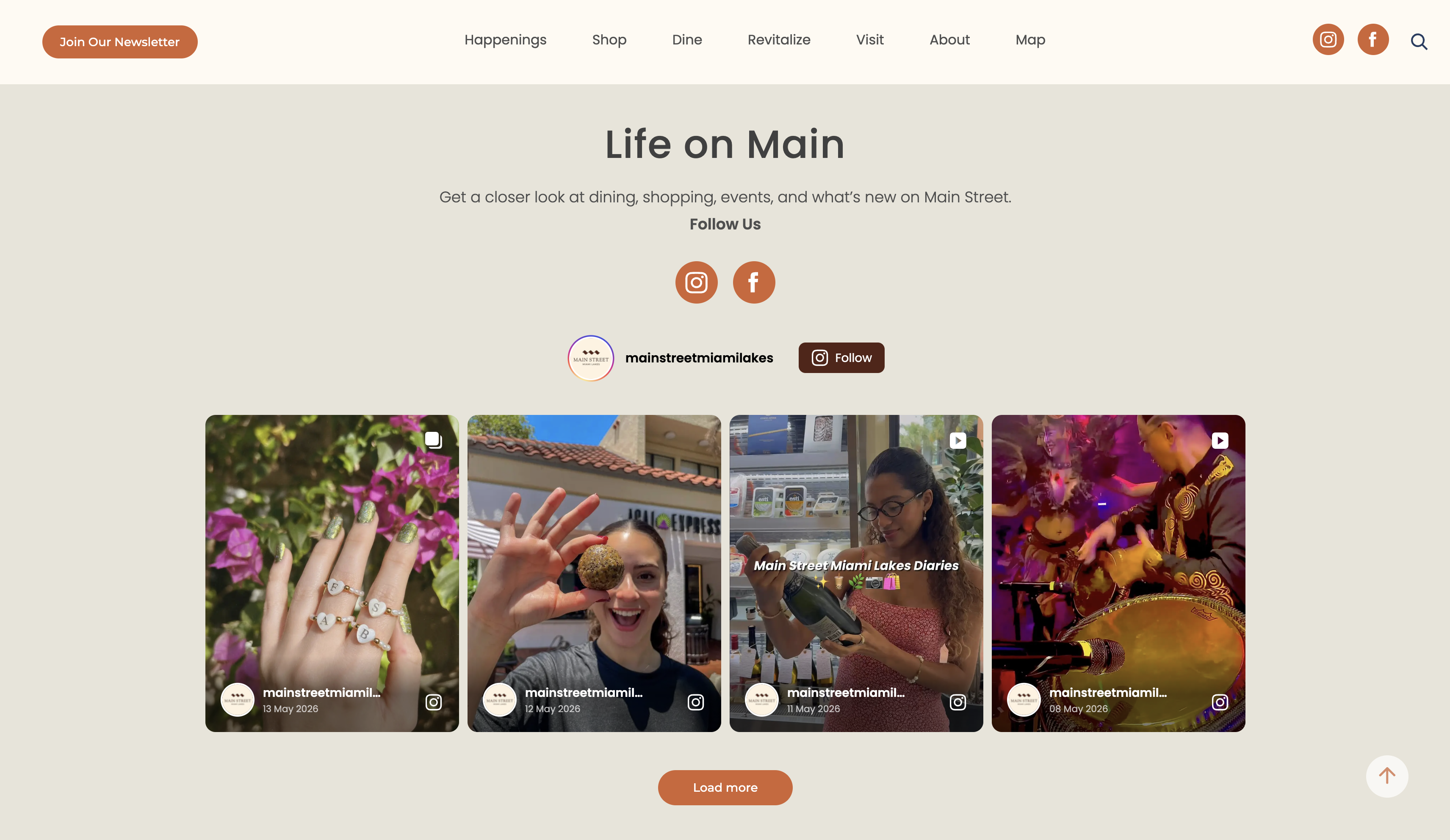 MainStreet — Life on Main social feed