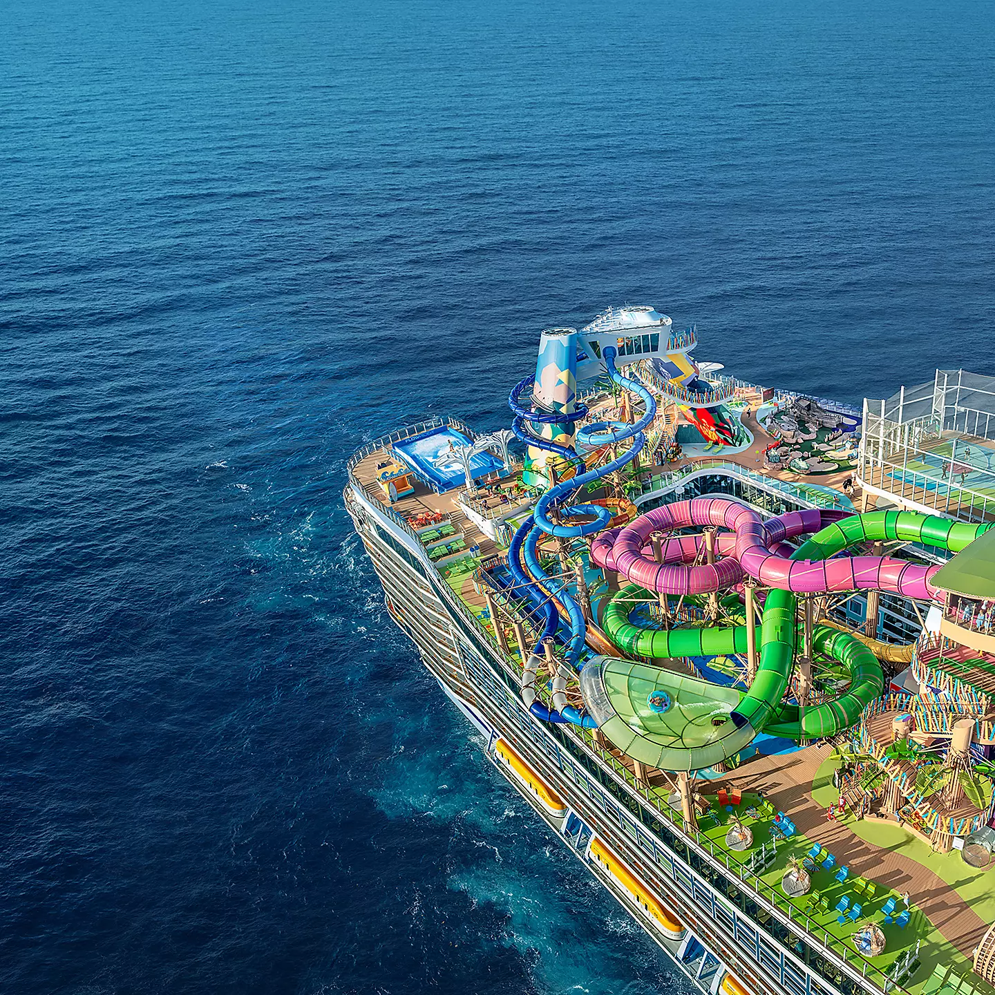 RCI — Icon of the Seas Waterpark Aerial