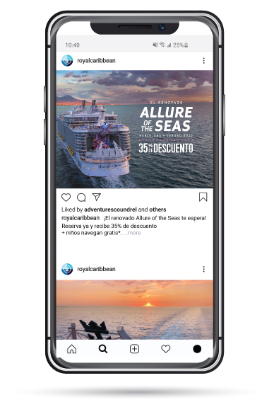 RCI — Allure of the Seas Instagram Social Mockup