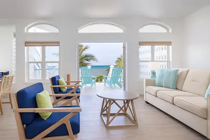 Reef Haven Belize — Suite living area